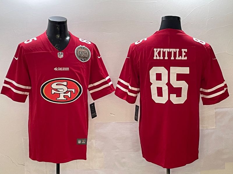 Men San Francisco 49ers #85 Kittle Red Brigade standard 2025 Nike Limited NFL Jersey style 3->san francisco 49ers->NFL Jersey